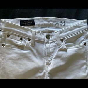 J. Crew Toothpick White Denim